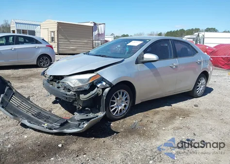 2015 Toyota Corolla Le из США, поврежденный, VIN 5YFBURHE4FP239745